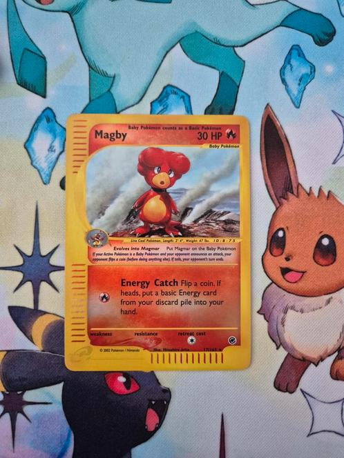 Magby 17/165 Expedition Base Set, Hobby en Vrije tijd, Verzamelkaartspellen | Pokémon, Nieuw, Losse kaart, Ophalen of Verzenden