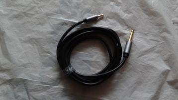 NIEUWE audiokabel , 3.5 mm naar 6,35 mm , met GRATIS een a beschikbaar voor biedingen