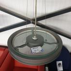 1+2 design lampen glas hanglamp, Huis en Inrichting, Lampen | Hanglampen, Ophalen, Gebruikt, Glas, Minder dan 50 cm