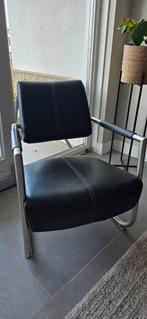 Xooon fauteuil zwart kunstleer, Huis en Inrichting, Fauteuils, Ophalen, Gebruikt, 50 tot 75 cm