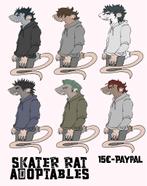 Furry Skater Rat Adoptables, Ophalen of Verzenden, Nieuw