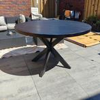 Ongebruikte eettafel Zwart mango houten eettafel 130 CM #7, Huis en Inrichting, Tafels | Eettafels, Ophalen, Rond, Nieuw, Vijf personen of meer