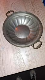 Antieke Tinnen Schaal met Handvatten, Antiek en Kunst, Antiek | Tin, Ophalen of Verzenden