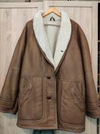 Mooie (heren) lammy coat / shearling jas  leer XL/maat 56, Ophalen, Zo goed als nieuw, Maat 56/58 (XL), Beige