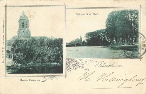 (388-319-027) Schoonhoven Kerk, Verzamelen, Ansichtkaarten | Nederland, Zuid-Holland, Verzenden