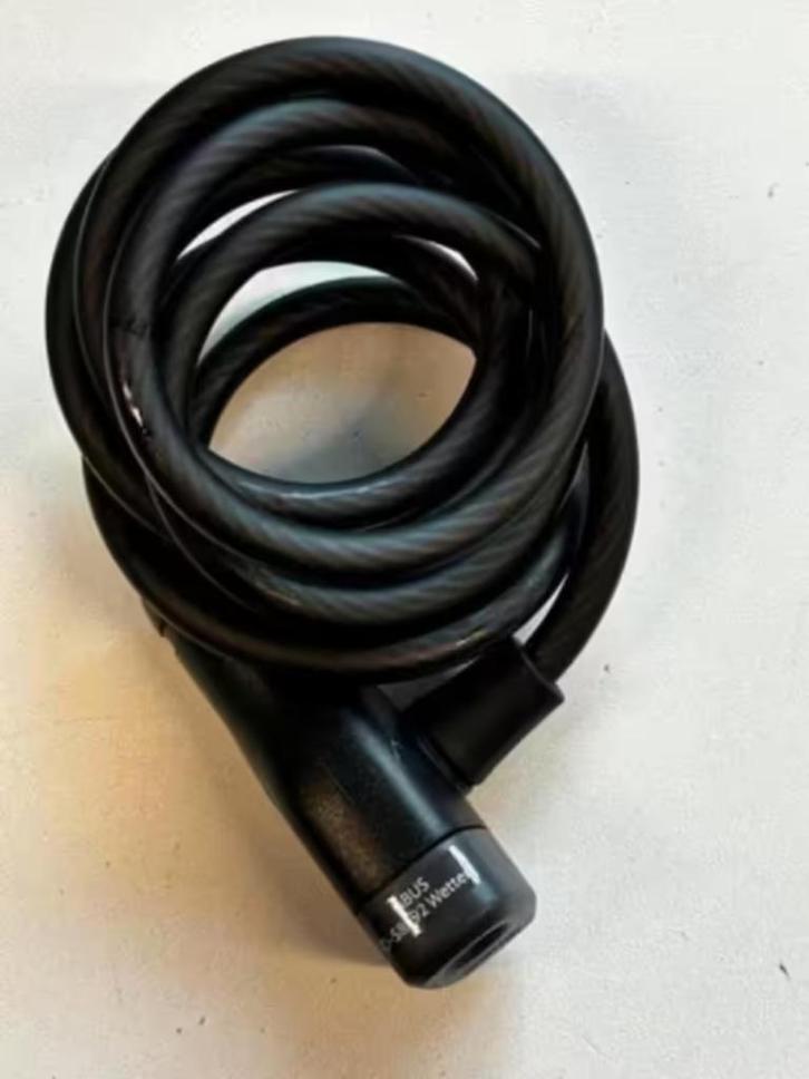 NIEUW! Abuis 4508K zwarte spiraalslot 2 sleutels €5,99, Motoren, Accessoires | Sloten, Nieuw, Ophalen of Verzenden