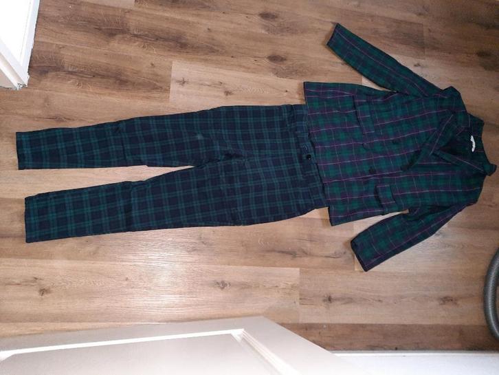 nieuw groen dameskostuum damespak geruit maat 44, Kleding | Dames, Jasjes, Kostuums en Pakken, Nieuw, Maat 42/44 (L), Groen, Ophalen of Verzenden