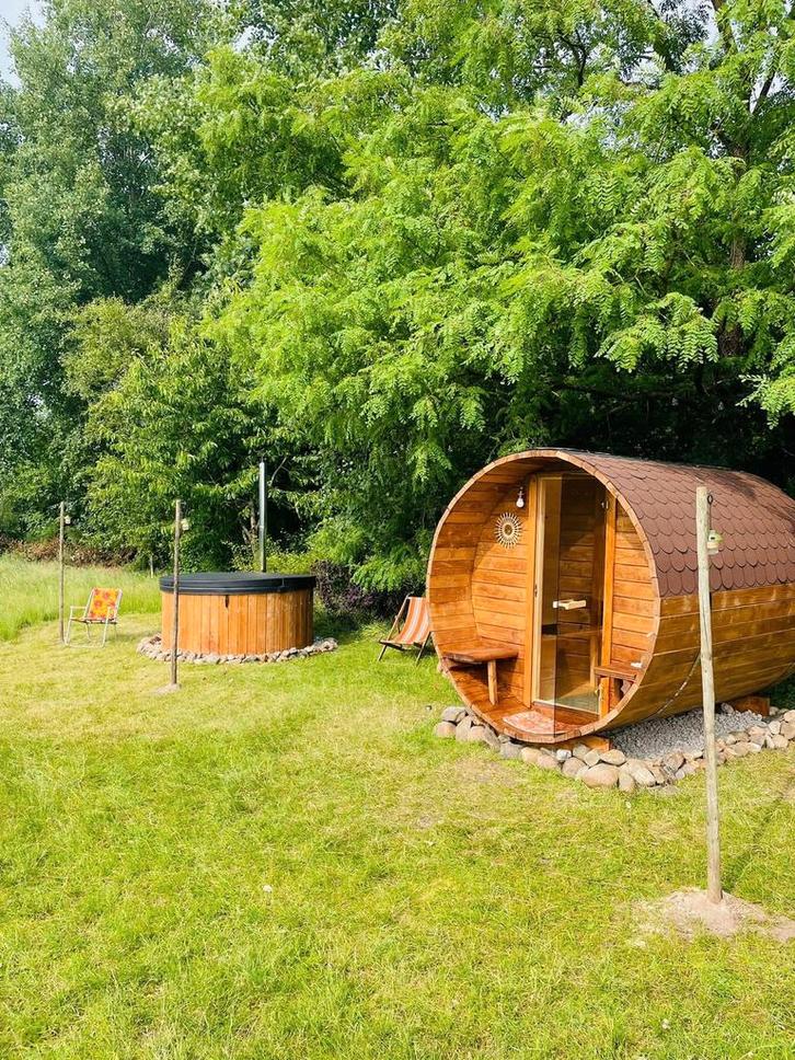 Barrel sauna / op maat gemaakt, Sport en Fitness, Sauna, Nieuw, Ophalen of Verzenden