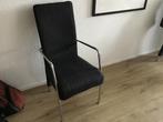 6 Lloyd Loom stoelen met chroom armleuningen, Ophalen, Zo goed als nieuw, Zwart, Vijf, Zes of meer stoelen