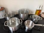 5 delige pannenset van het merk fontignac, Huis en Inrichting, Keuken | Potten en Pannen, Gebruikt, Pannenset, Ophalen of Verzenden