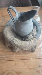 Landelijke schaal met kom, Huis en Inrichting, Ophalen of Verzenden, Zo goed als nieuw, Rond