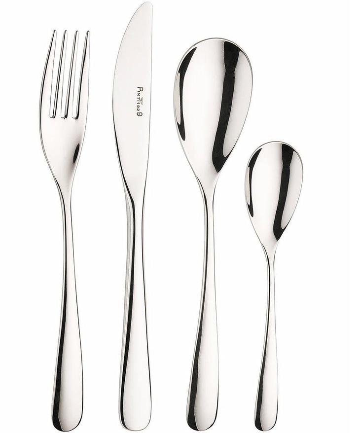 Pintinox 24-delige Bestekset in Inox 18/10 Swing, Huis en Inrichting, Keuken | Bestek, Nieuw, Bestekset, Rvs of Chroom, Vaatwasserbestendig
