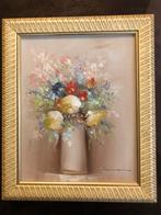 Bloemen in vaas - Simon gesigneerd, Antiek en Kunst, Ophalen of Verzenden