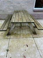 Picknicktafel gratis, Tuin en Terras, Picknicktafels, Ophalen, Gebruikt