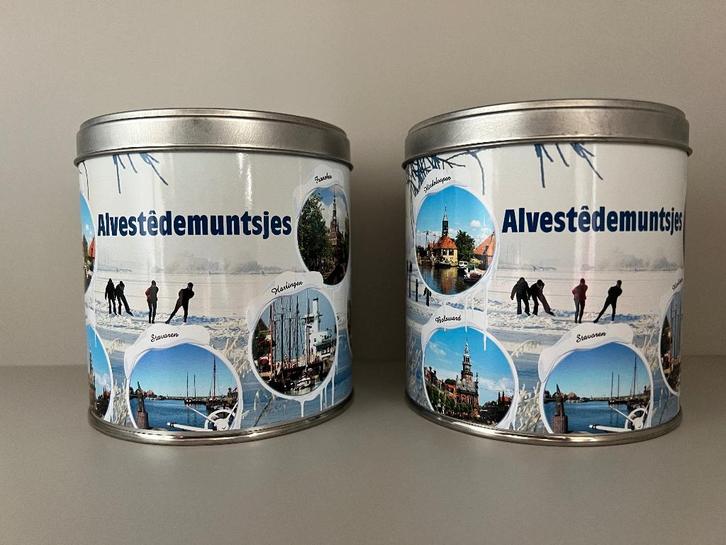 Alvestêdemuntsjes Elfsteden (pepermunt) blikken 200 gram, Verzamelen, Blikken, Zo goed als nieuw, Overige, Overige merken, Ophalen