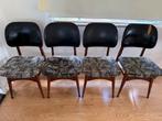 Vintage eetkamer stoelen eventueel met vintage tafel, Ophalen, Gebruikt, 100 tot 150 cm, 50 tot 100 cm