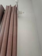 Verduisterend oud roze gordijnen met roede, Ophalen of Verzenden, Zo goed als nieuw, 200 cm of meer