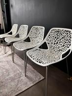 Casprini Caprice Tube design vintage stoelen, Ophalen, Kunststof, Gebruikt, Wit