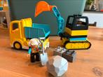 Duplo graafmachine 10931 en bulldozer 10930, Ophalen of Verzenden, Zo goed als nieuw