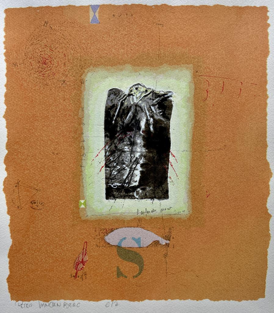 Zeefdruk Peter van den Berg, Antiek en Kunst, Verzenden