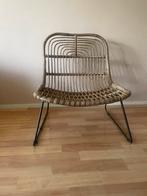 Rotan fauteuil, Huis en Inrichting, Stoelen, Ophalen, Bruin, Riet of Rotan, Zo goed als nieuw