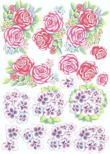 B56 knipvel bloemen rozen viooltjes beschikbaar voor biedingen