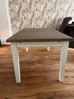 Houten Eettafel - landelijke stijl - uitschuifbaar, Huis en Inrichting, Tafels | Eettafels, Ophalen, Gebruikt, Eikenhout, 200 cm of meer