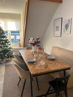 Eetkamertafel / eettafel visgraat, Ophalen, Gebruikt, 50 tot 100 cm, 150 tot 200 cm