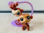 Littlest Petshop aapjes met standaard. Nog als nieuw!, Ophalen of Verzenden, Zo goed als nieuw