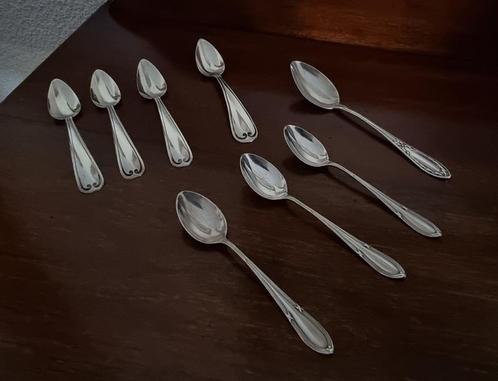 Zilveren thee/mokkalepeltjes, Antiek en Kunst, Antiek | Goud en Zilver, Zilver, Ophalen of Verzenden