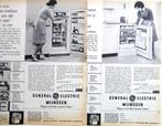 13 vintage advertenties reclames General Electric GE 1951-75, Verzamelen, Ophalen