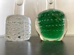 Copier Leerdam spijkerglas 2 solifleur vaasjes, Antiek en Kunst, Antiek | Glas en Kristal, Ophalen
