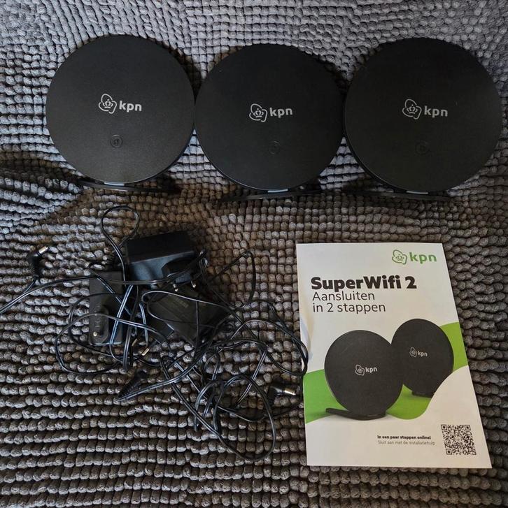 KPN SuperWifi 2.0  versterkers (Mesh WIFI- punten), Computers en Software, WiFi-versterkers, Zo goed als nieuw, Ophalen of Verzenden
