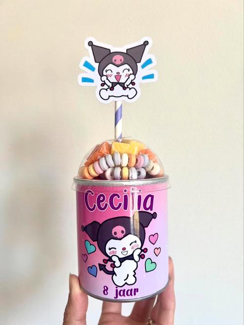 Kuromi Sanrio Pringles traktatie, Hobby en Vrije tijd, Feestartikelen, Nieuw, Verjaardag, Verzenden