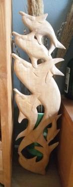 dolfijnen,,,, houten ,,,,,,handgemaakt, Antiek en Kunst, Ophalen of Verzenden