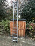 Ladder 2x14 opsteekladder aluminium, Doe-het-zelf en Verbouw, Ladders en Trappen, Gebruikt, Ophalen of Verzenden, Ladder, Opvouwbaar of Inschuifbaar