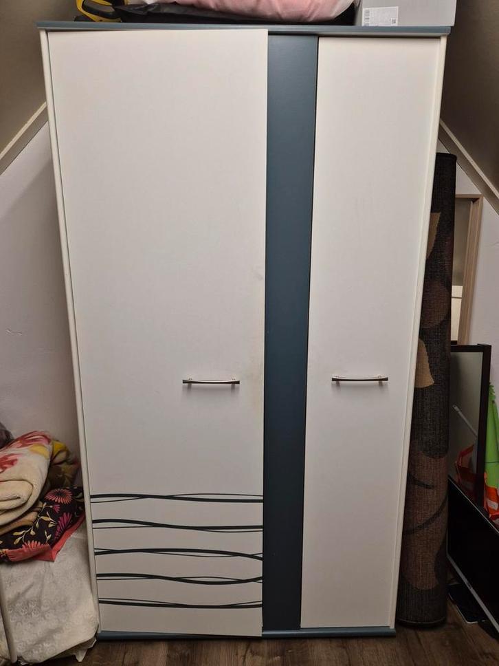 Kledingkast met deuren en planken, Huis en Inrichting, Kasten | Kledingkasten, Gebruikt, 150 tot 200 cm, 100 tot 150 cm, 50 tot 75 cm
