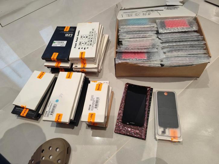 partij iphone schermen en baterijen, Telecommunicatie, Mobiele telefoons | Toebehoren en Onderdelen, Nieuw, Apple iPhone, Overige typen
