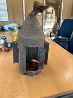 Antieke Metalen Lantaarn, Antiek en Kunst, Antiek | Lampen, Ophalen of Verzenden