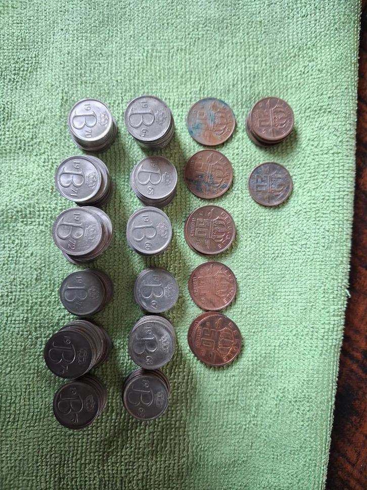 Belgische munten: Franken en Centimes - Diverse Jaartallen, Postzegels en Munten, Munten | België, Losse munt, Ophalen of Verzenden