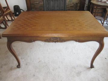 Vintage eiken tafel 150x100x77cm + verlengen 100 beschikbaar voor biedingen