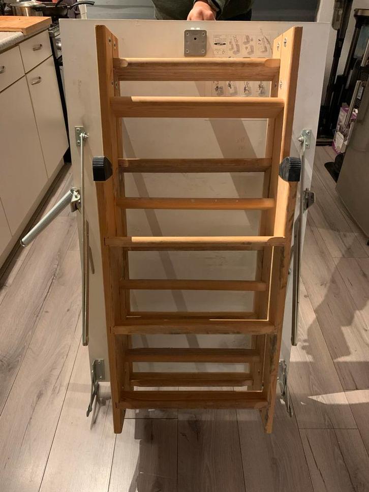 Vlizotrap - Houten Zoldertrap, Doe-het-zelf en Verbouw, Ladders en Trappen, Gebruikt, Trap, 2 tot 4 meter, Opvouwbaar of Inschuifbaar