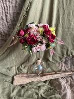 Beige & Bourgondische Bloemen Decoratie, Ophalen of Verzenden, Nieuw, Binnen