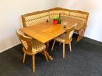 Echte duitse eethoek eiken oostenrijkse zithoek klepbank, Huis en Inrichting, Ophalen, Gebruikt, Minder dan 4 stoelen, Nvt