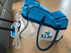 Nieuwe KLM Leren Weekendtas Trolley, 40 tot 60 cm, 20 tot 30 cm, Blauw, Ophalen of Verzenden