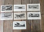 7 x dubbelzijdige afbeelding foto vliegtuig Vintage Engeland, Ophalen, Gebruikt, Kaart, Foto of Prent