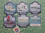 6 stickers a277) Koninklijke Marine *diversen schepen., Ophalen of Verzenden, Marine, Nederland, Embleem of Badge