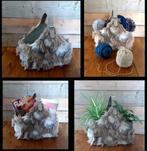 Mand nep bont - lectuurmand wolmand stoer landelijk sober), Overige materialen, Gebruikt, Mand, Ophalen of Verzenden