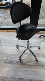 Kruk voor Nagelstyliste - Ergonomisch Design, Huis en Inrichting, Ophalen, Zwart, Zo goed als nieuw, Bureaukruk