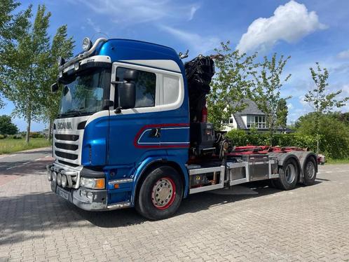 Scania R480 R480 with hiab hookloader and hiab 262 EP5 with, Auto's, Vrachtwagens, Bedrijf, Te koop, Scania, Diesel, Euro 5, Automaat